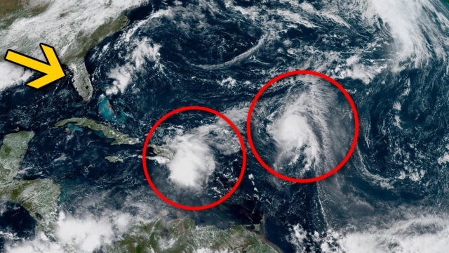 Fujiwhara Effect: What is it, what happens? Will Invest 94L and Tropical Storm Humberto combine?