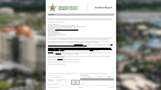 Incident report, dispatch audio released in Epic Universe rider's death