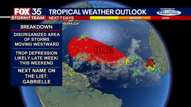 National Hurricane Center: Tropical Storm Gabrielle likely to form in the Eastern Atlantic
