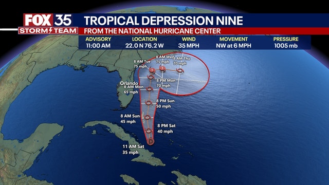 National Hurricane Center: Tropical storm nine brings threats to Florida Coast
