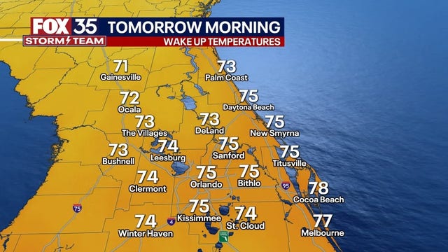 Orlando weather: Pleasant evening temperatures ahead with isolated showers possible