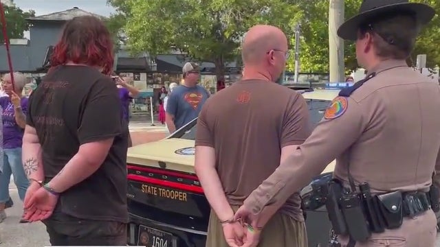 Arrests at Pulse crosswalk spark free speech fight over chalk protests