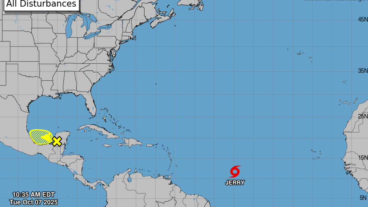 National Hurricane Center: Tropical Storm Jerry forms, expected to become hurricane in next few days