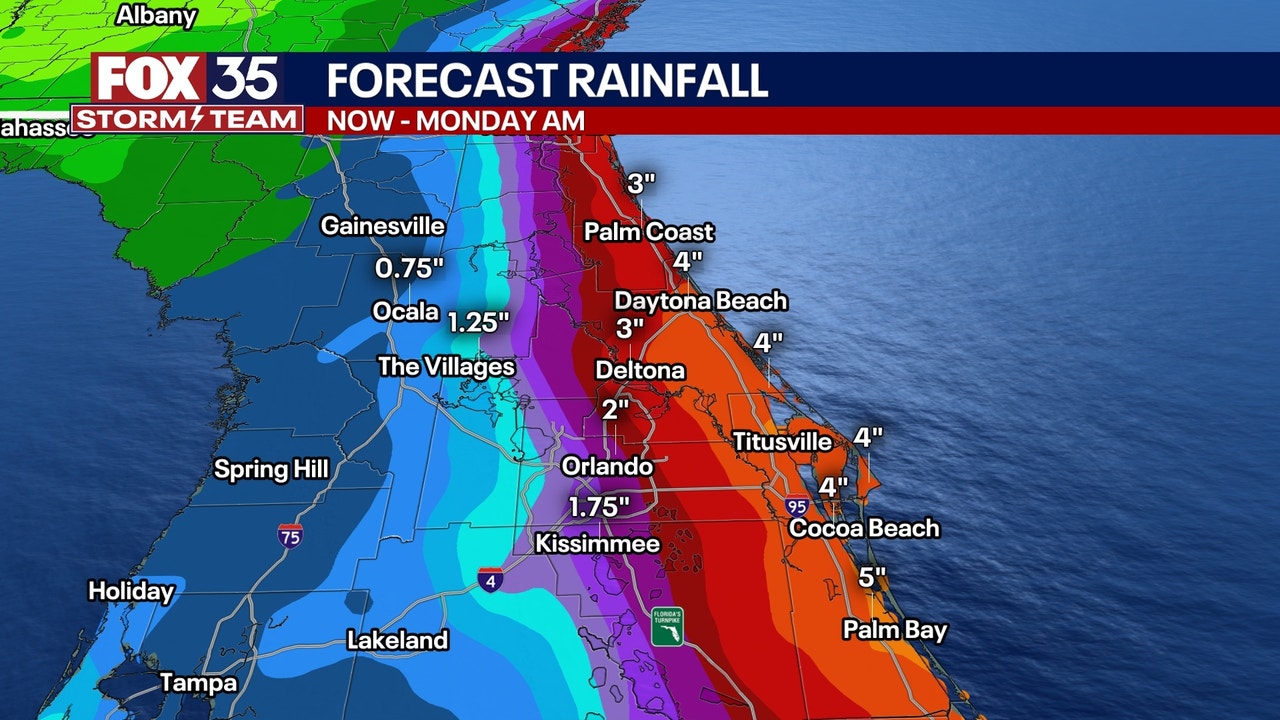 Central Florida Braces for Heavy Rain and Flood Risks