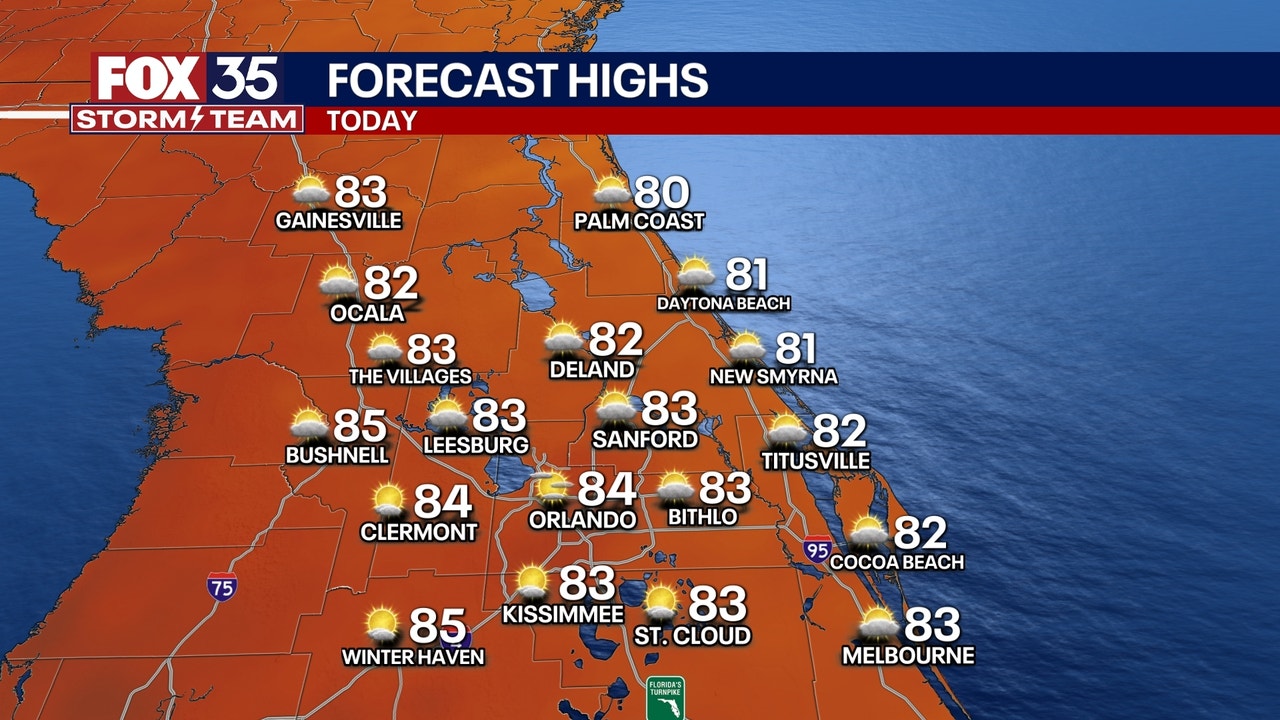 Central Florida Braces for Rainy Sunday Ahead