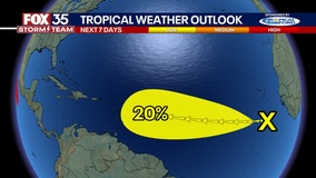 New zone for potential tropical disturbance tagged by National Hurricane Center