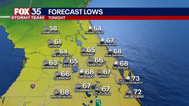 Orlando weather forecast: Mostly clear, comfortable night in Central Florida