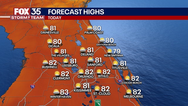 Orlando weather: Low rain chances, cooler temperatures to conclude weekend