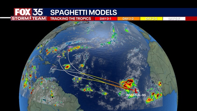 Orlando weather: Unsettled pattern continues, Invest 95L forms in the Atlantic