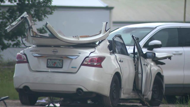 1 injured after car crashes into school bus in New Smyrna Beach, officials say