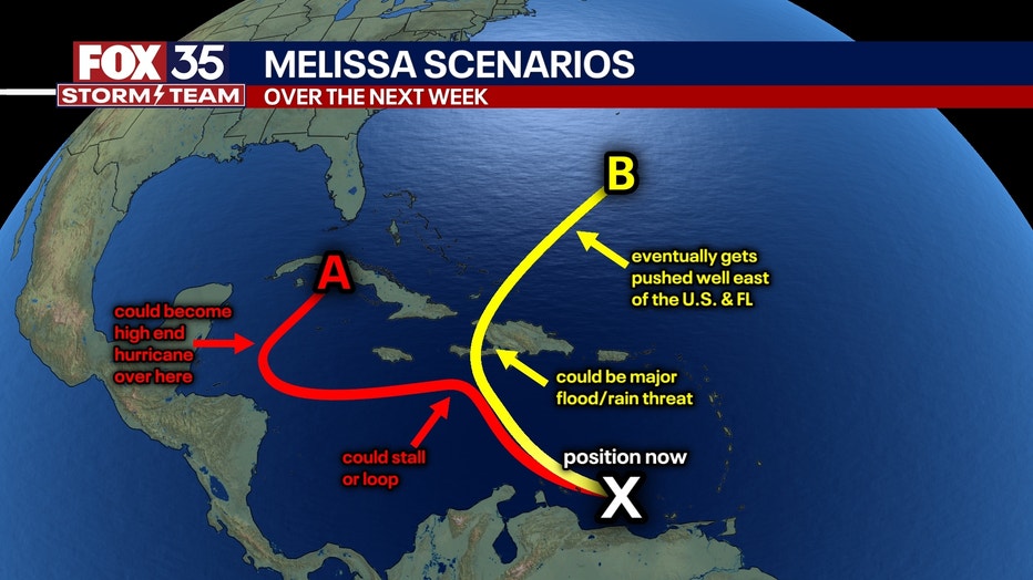 Invest 98L: Tropical depression or Tropical Storm Melissa likely