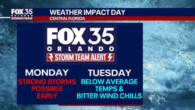 Orlando weather: Cold front bringing temperature drop next week