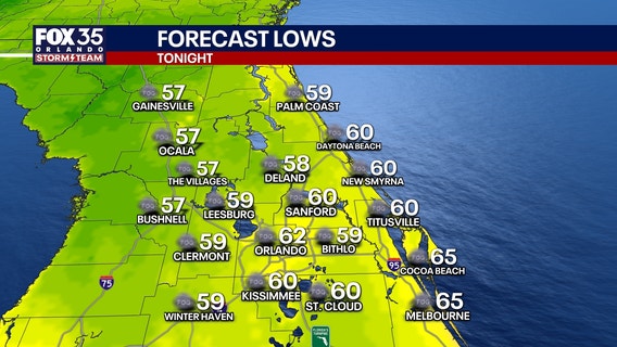 Orlando weather: Mostly clear, quiet, and cool night across Central Florida