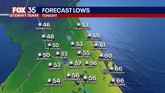 Orlando weather: Chilly weather overnight under clear skies