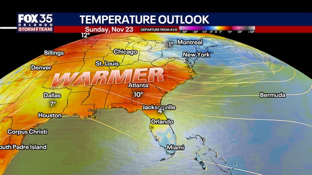 Orlando weather: Warm, dry conditions across Central Florida on Saturday
