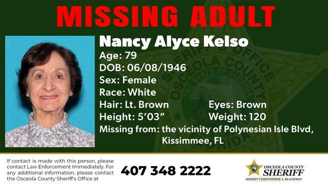 Osceola County Sheriff looking for missing 79-year-old woman