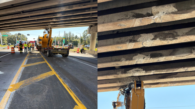 Truck, bridge crash in Sumter County shuts down portions of Florida's Turnpike, traffic rerouted