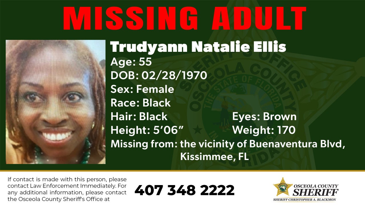 Have you seen this missing woman? Osceola County seeking woman, 55, missing in Kissimmee