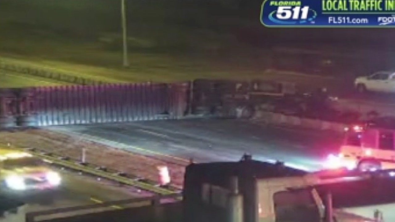 Florida's Turnpike reopens in Osceola County after overturned tractor-trailer causes major traffic delays