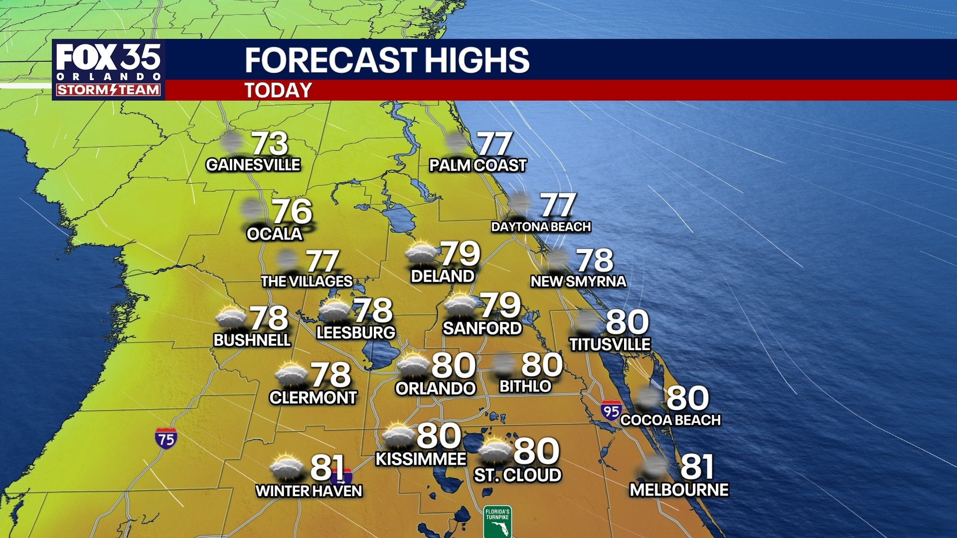 Orlando weather: Pleasant, cooler weekend ahead for Central Florida