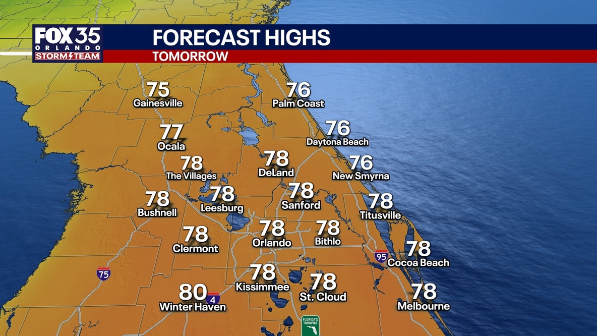 Orlando weather: Weekend warm-up before cooler temperatures return