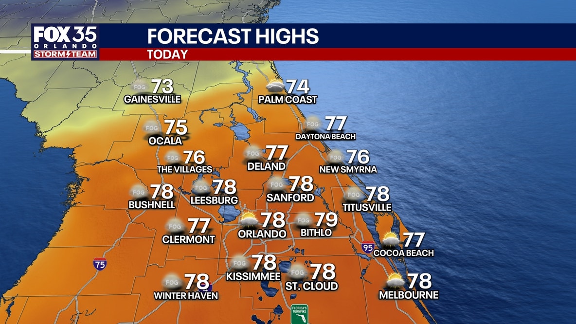 Orlando weather: Warming Sunday before cold front arrives