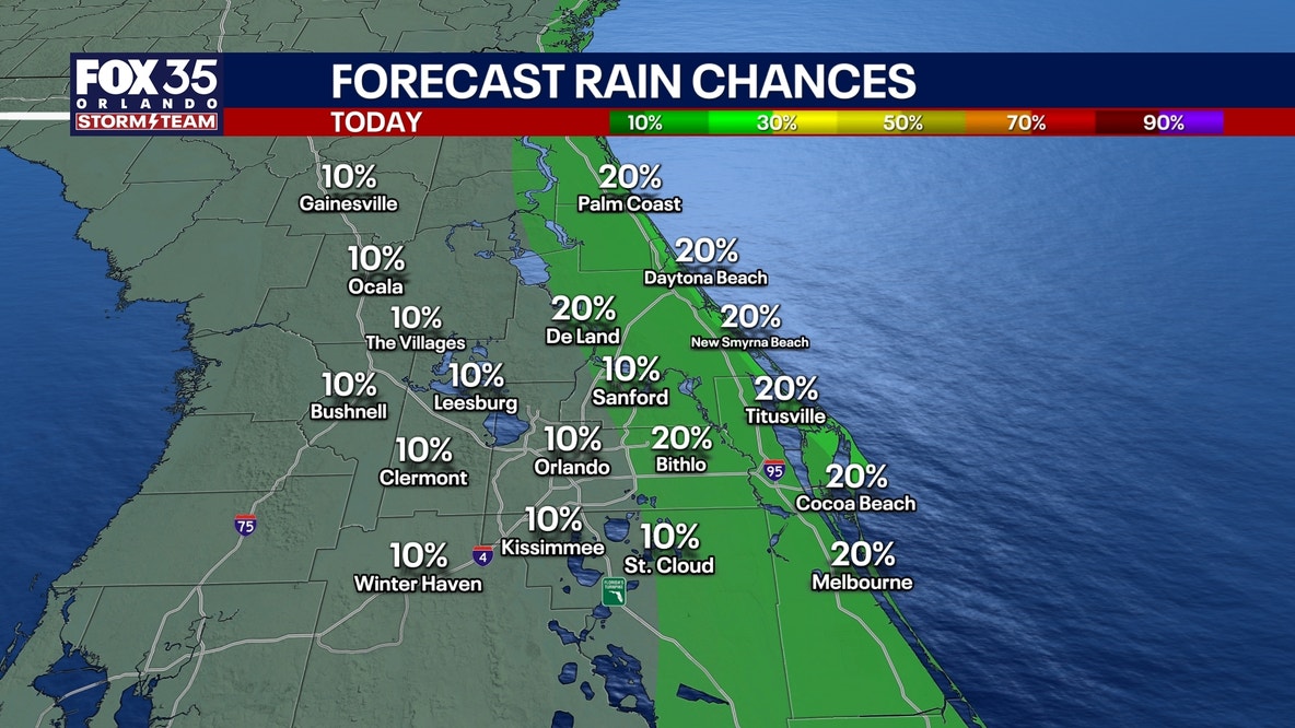 Orlando weather: Rain chances increase for Central Florida