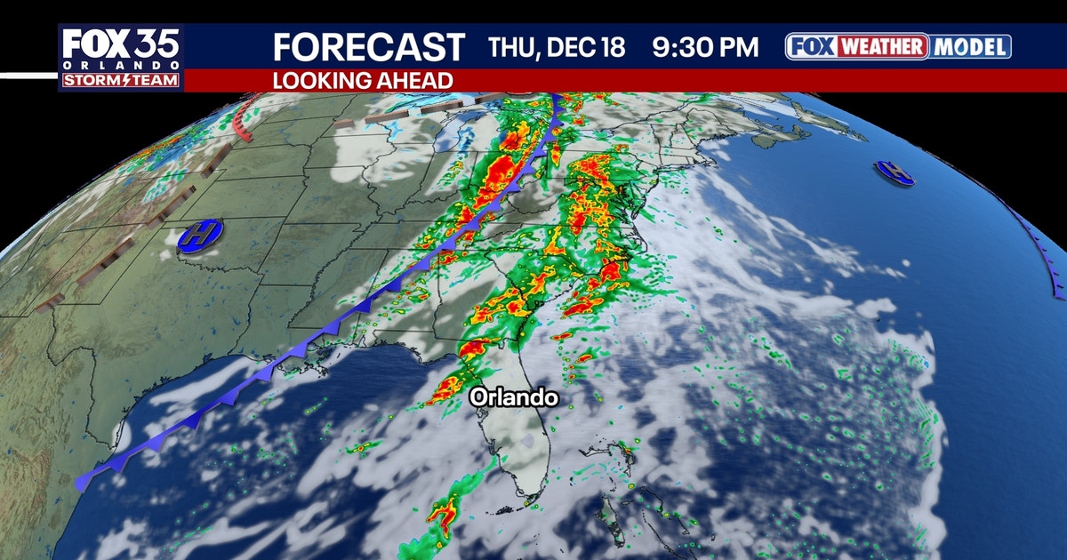 Orlando weather: Cold front to bring showers to Central Florida before ...