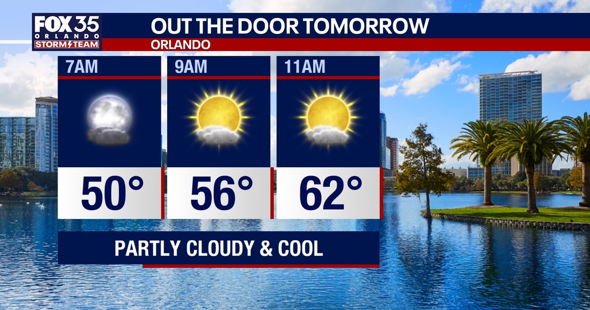 Orlando weather: Cooler temperatures arrive as rain moves out of the ...