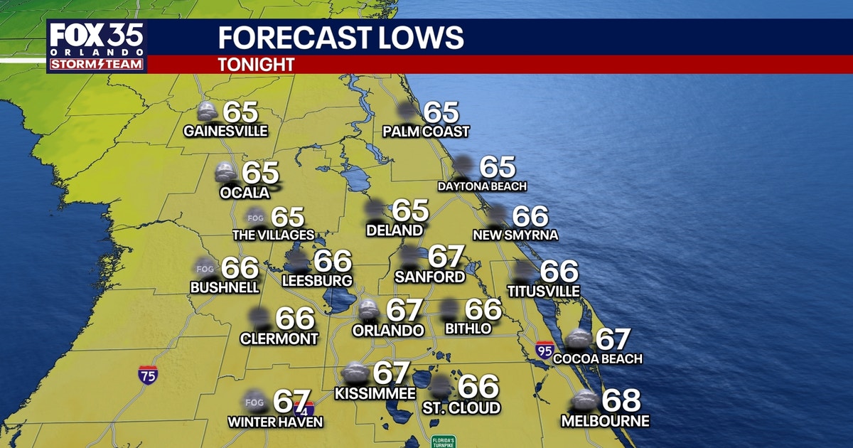 Orlando weather: Wet, mild Thursday night gives way to dry, cooler ...