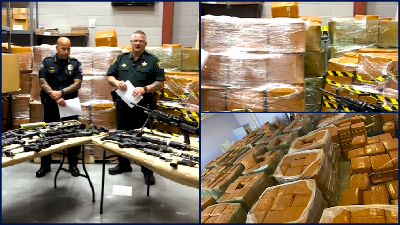 Sheriff: 92K pounds of suspected drugs, guns, IEDs seized from Florida warehouse; 'Breaking Bad on steroids' | FOX 35 Orlando