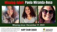 Four years later: $5K reward for information about Osceola County missing woman, Paola Marie Miranda-Rosa