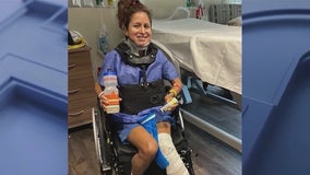 Florida triathlete remains hospitalized weeks after being struck by hit-and-run driver