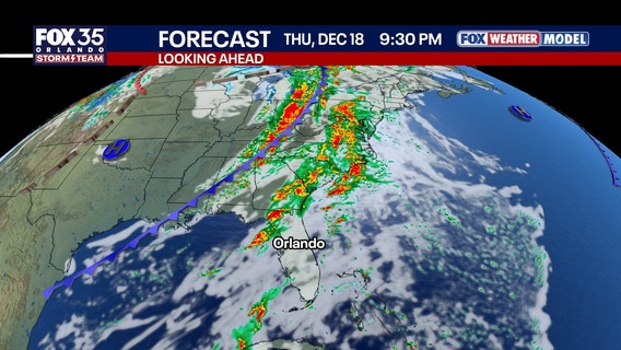 Orlando weather: Cold front to bring showers to Central Florida before warm up