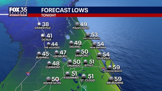 Orlando weather: Cold front brings chilly temperatures to Central Florida