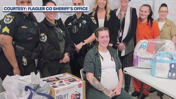 Deputies hold baby shower for jailed expectant mother as part of rehabilitation effort