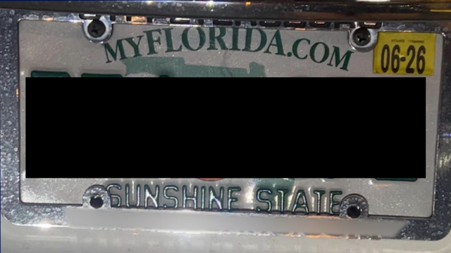 South Florida police department apologizes to man for 'invalid' arrest under obscured license plate law
