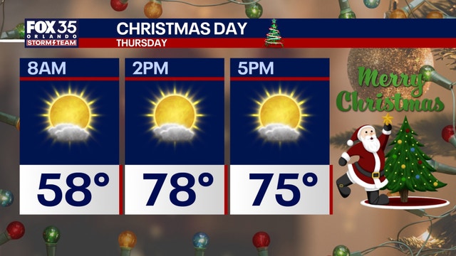 Orlando weather: Warm, dry Christmas for Central Florida
