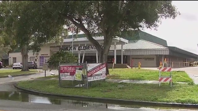 Days-long water main break drenches Sanford school area, residents react