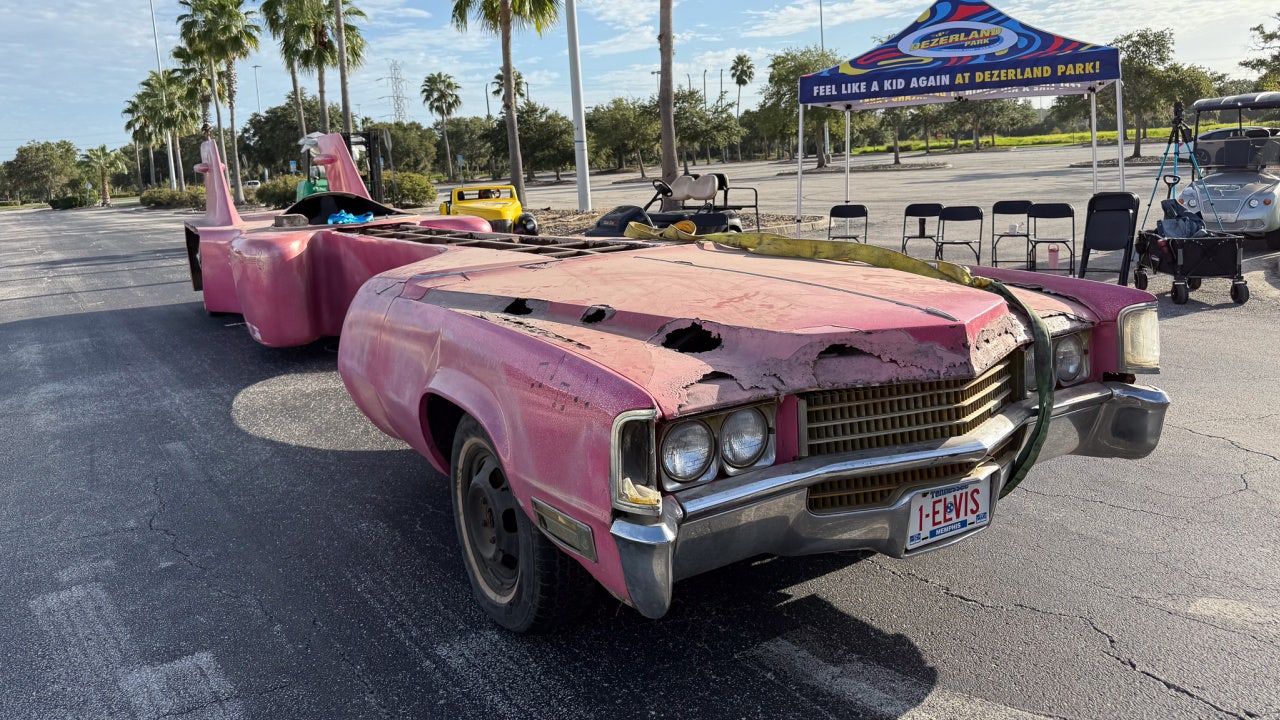 Restored Elvis 'guitar car' to debut at Orlando Auto Museum