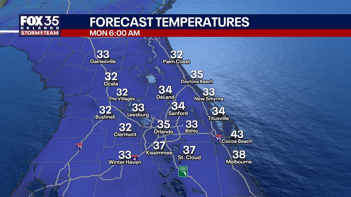 Orlando weather: Mild Saturday ahead of a rainy, cold Sunday