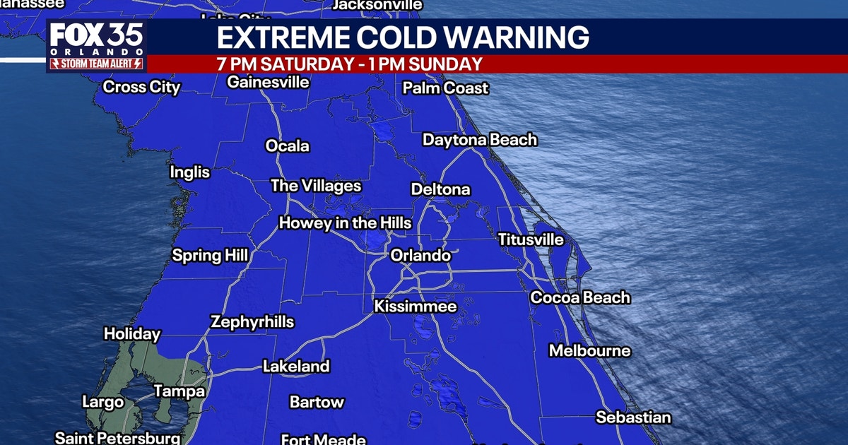 Orlando weather: First-ever extreme cold warning issued for Central ...