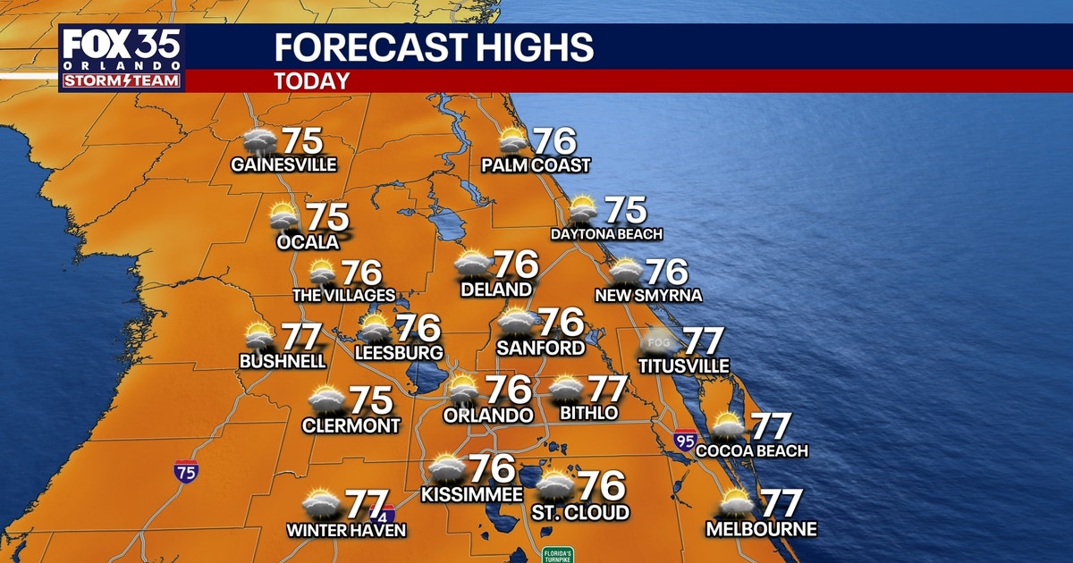 Orlando weather: warm start, cooler finish to the weekend | FOX 35 Orlando