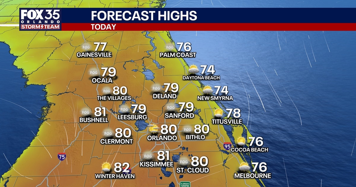 Orlando weather: Warm weekend for Central Florida