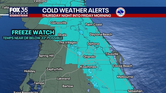 Orlando cold snap: Winter-like temperatures, weather forecast, timeline