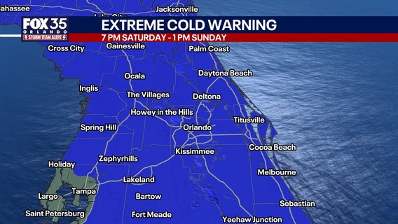 Orlando weather: First-ever extreme cold warning issued for Central Florida