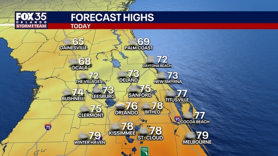 Orlando weather: Cold front brings breezy showers today, colder week ahead