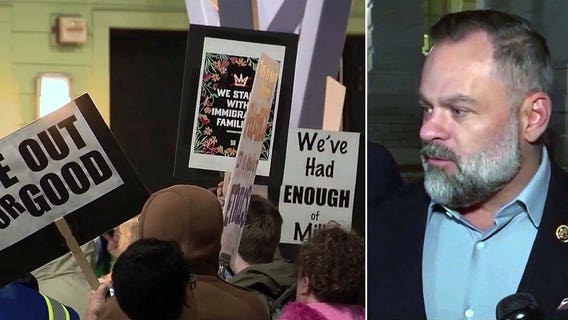 Protests, ethics questions dominate Rep. Cory Mills town hall