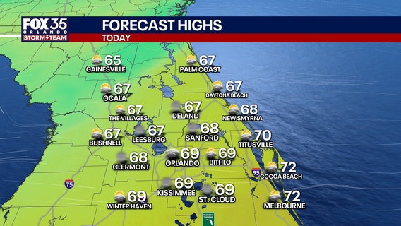 Orlando weather: Rainy Wednesday before wintry weather arrives in Central Florida