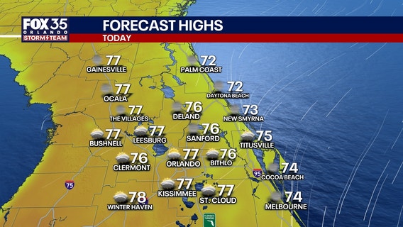 Orlando weather: Warm stretch for Central Florida before cool temps return